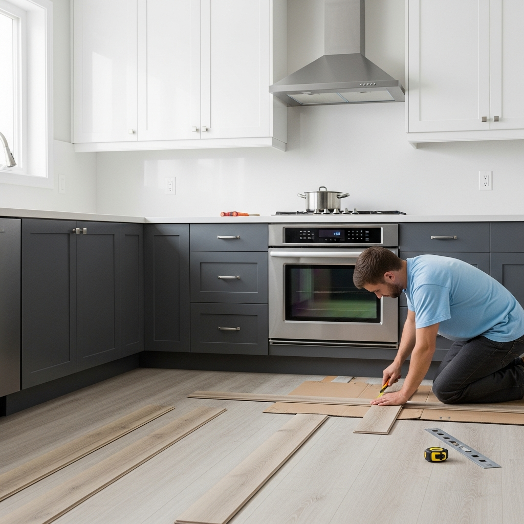 PVC flooring installation, Amsterdam