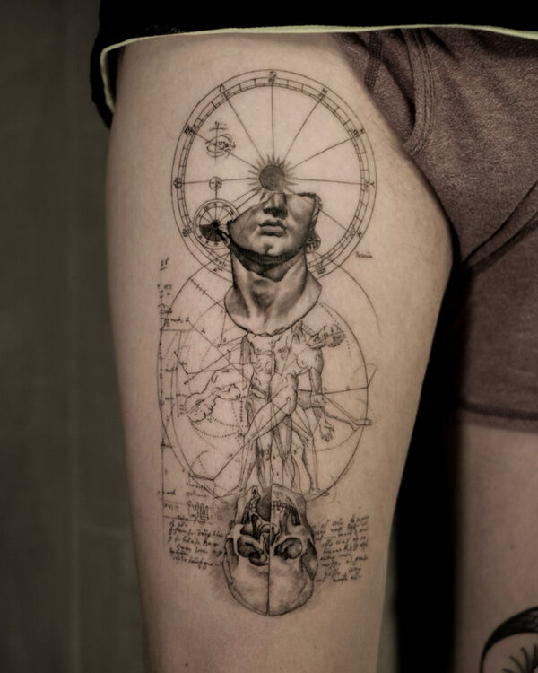 Watercolor tattoo, Amsterdam