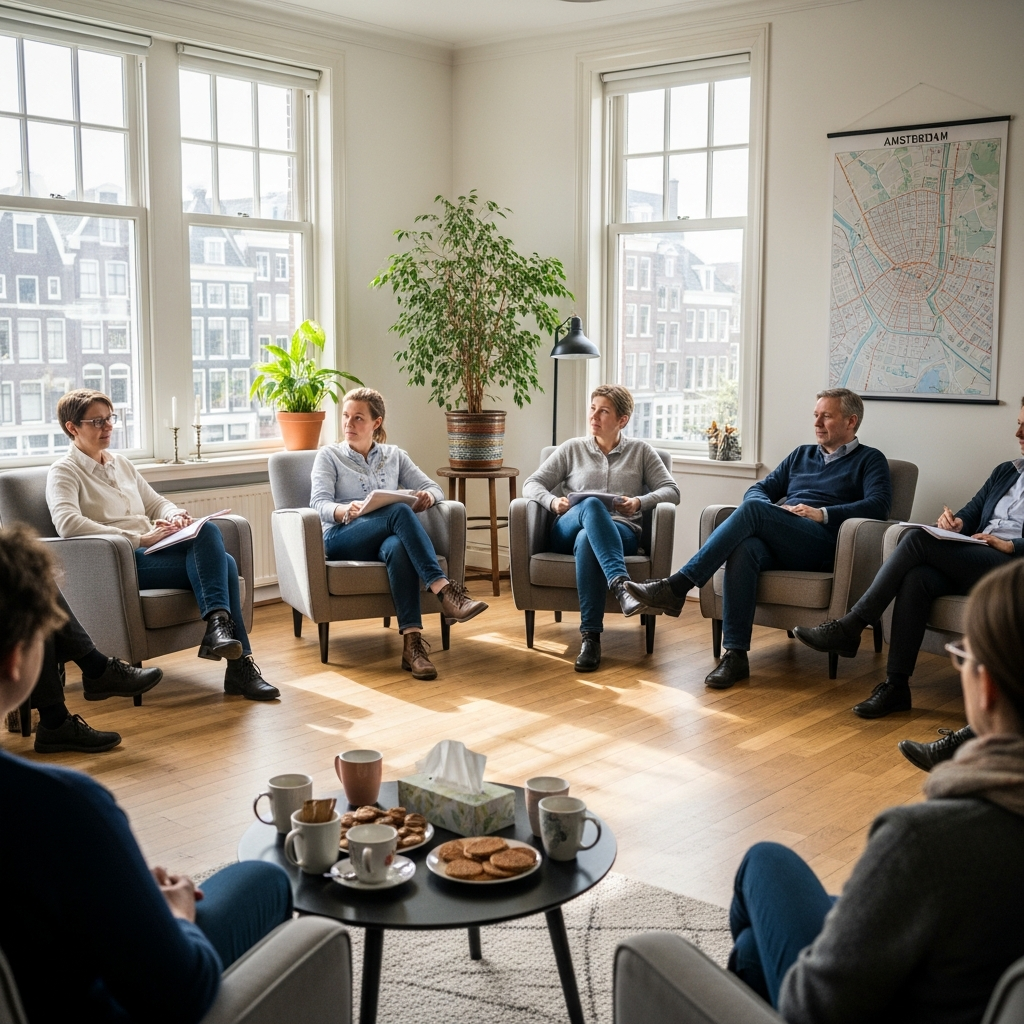 Group therapy session, Amsterdam